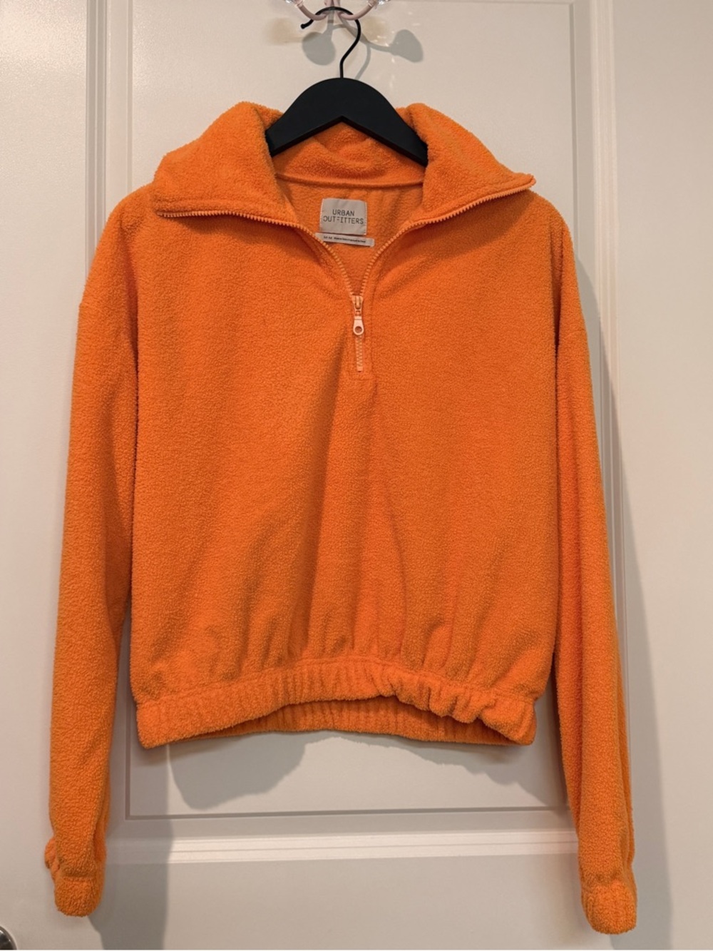 Urban Outfitters Orange Sherpa Pullover